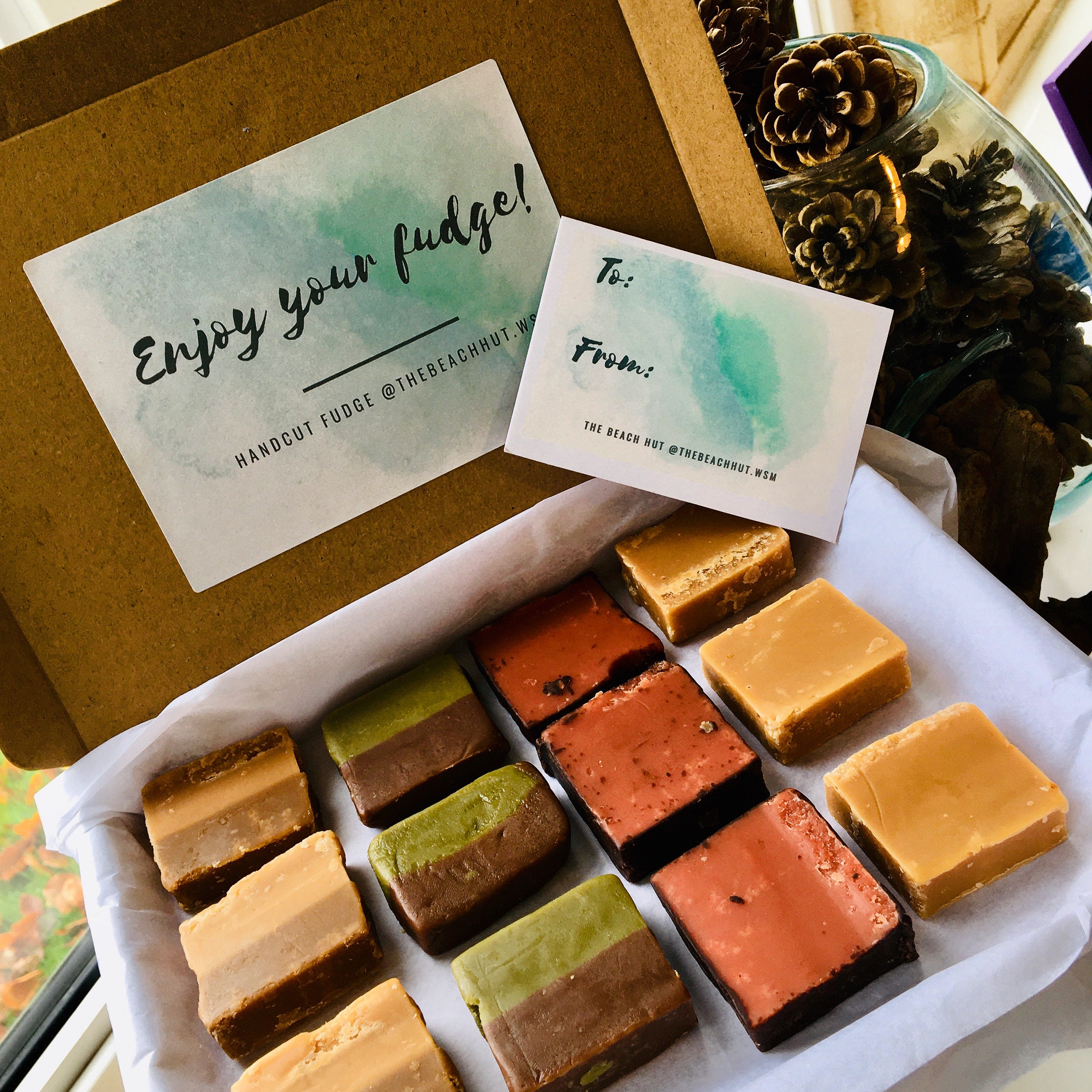 Build Your Own Fudge Box Free Personalised Message Handmade Etsy