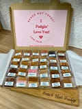Handmade Fudge Gift Box: Gourmet Fudge, Letterbox Treat, personalised gift. Perfect Birthday present, Gluten free
