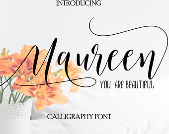 Digital calligraphy fonts Cursive fonts Digital fonts modern calligraphy fonts font download Craft Font fonts font bundle wedding font