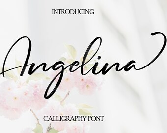 calligraphy font Digital fonts cursive font Script Font Font download Craft Font Silhouette modern calligraphy fonts wedding fonts