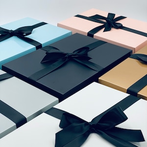 Premium Large Gift Box. Pick Your Ribbon Colour.