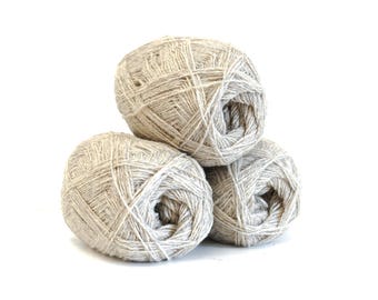 Grey-brown New Zealand Wool Yarn – Fingering Weight, 100g /350m - C 265