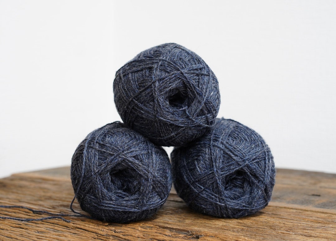 Denim Blue New Zealand Wool Yarn 100 Wool Yarn Weaving Wool Yarn Hand
