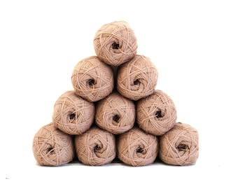 Light taupe brown New Zealand Wool, Fingering Weight, 100g /350m - 262