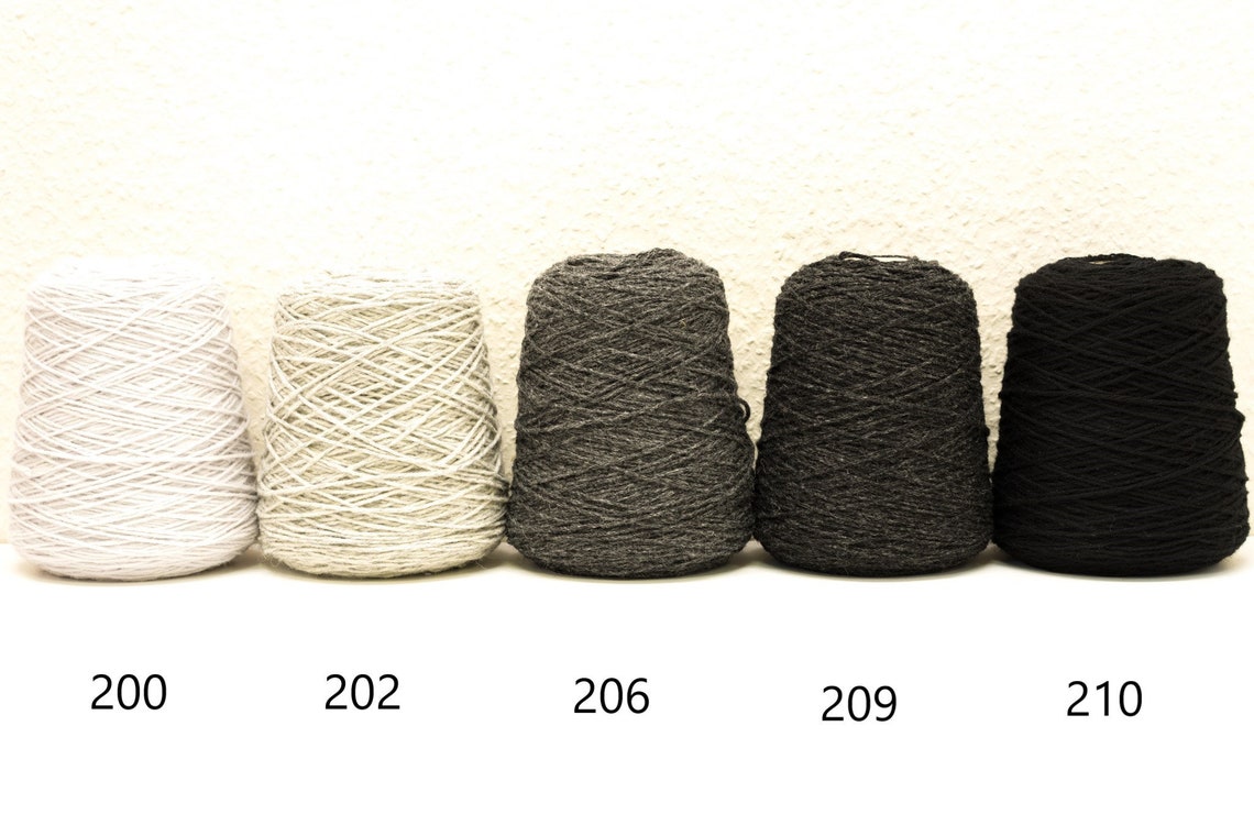 Multi Colored New Zealand Wool Yarn in Cones 500 G/550m Etsy