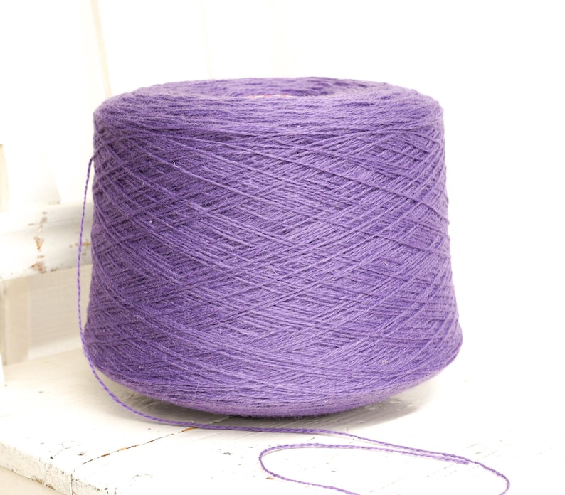 Lila Fingering Schurwolle aus Neuseeland Fibre (800g Kone) Bild 7