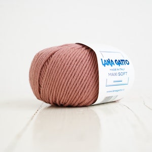 Lana Gatto Maxi Soft Merino Wool Yarn - Meat Color Worsted Weight - 50g. / 1.75oz