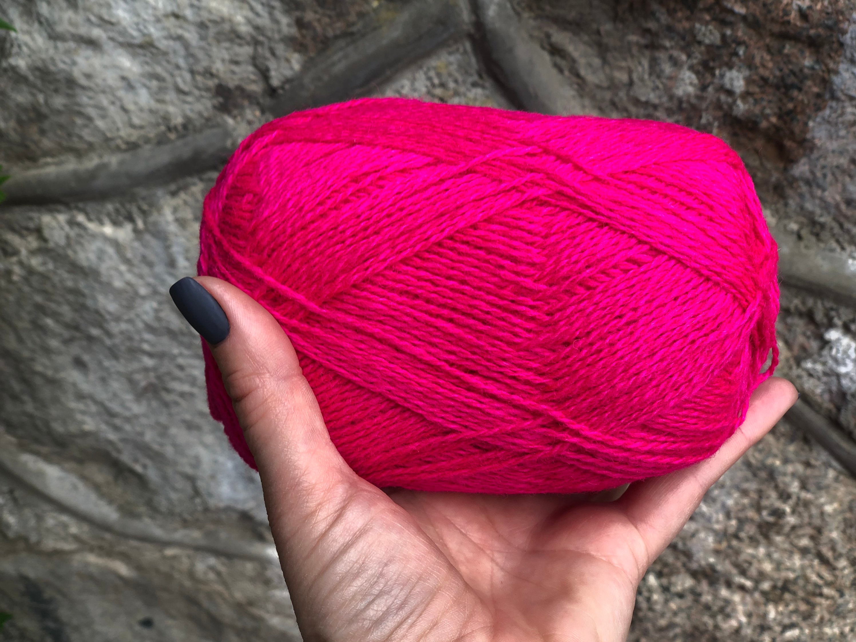 Neon Cyclamen New Zealand Wool Yarn 100 Wool Yarn Bright Etsy UK