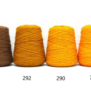 Filato di lana neozelandese multicolore in coni 500 g/550 m lana per tufting gun, realizzazione di tappeti, lavoro a maglia, uncinetto, decorazione domestica, 42 colori immagine 4