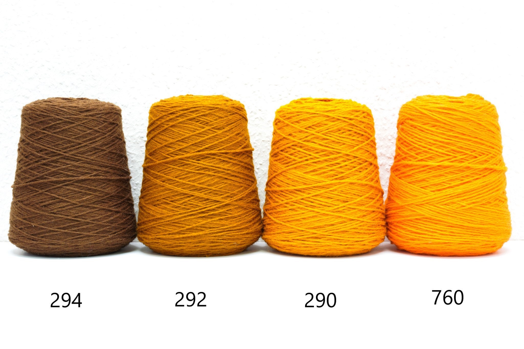 Multi Colored New Zealand Wool Yarn in Cones 500 G/550m Etsy