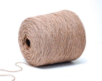 Undyed Alpaca Yarn Cone 900g/1892m Natural Slow Fashion Wool