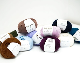 Lana GATTO VIP Yarn – 80 Merino, 20 Cashmere, 12 Colors