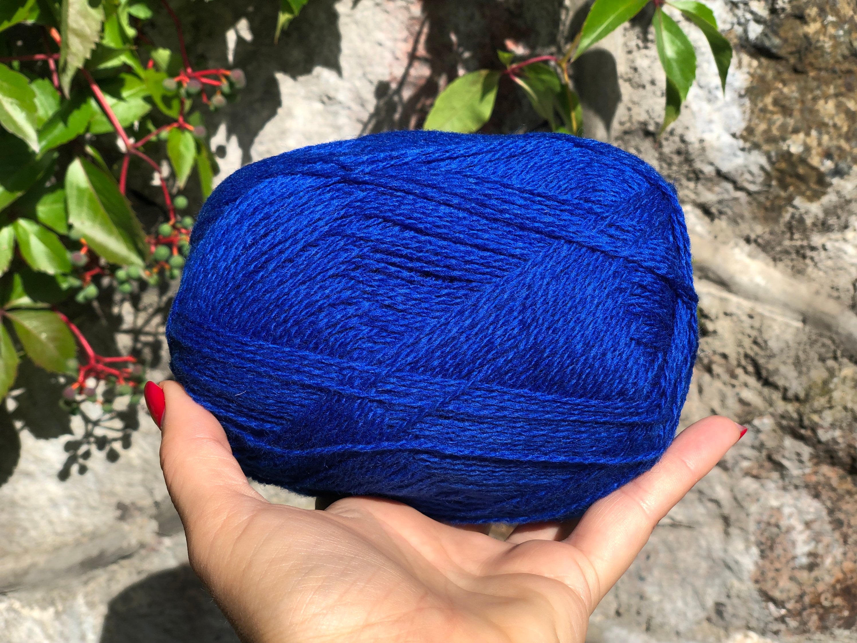 Royal Blue New Zealand Wool Yarn 100 Wool Yarn Lace Wool Etsy
