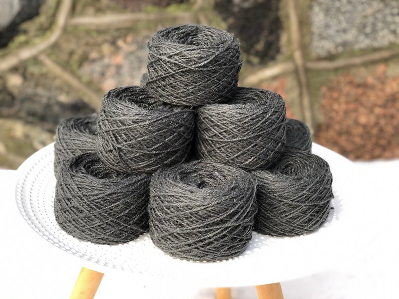 Tufting wool Hand knitting yarn 100g wool yarn Grey wool yarn Lithuania wool yarn Europe wool yarn Light worsted