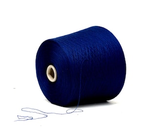 Dark Blue Merino Wool Yarn - Lana GATTO Harmony, Ultra Lace 100g - C 13856