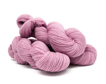 Ash Rose - 100% Merino Wool Yarn - Fingering threads for Knitting, Crochet, plaids 100g / 3.5oz