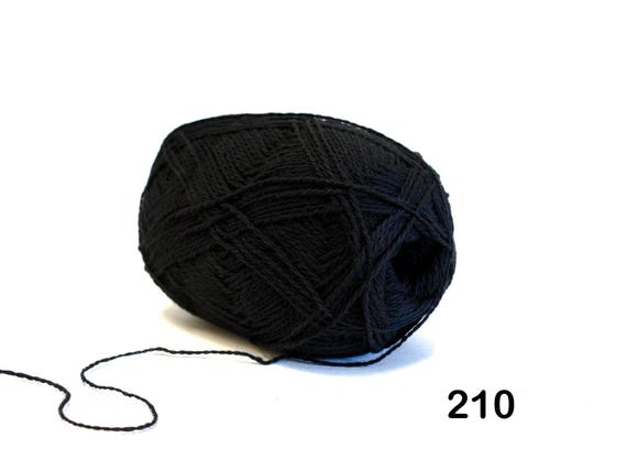 Black New Zealand Yarn - 100% Wool - Hand, Machine Knitting, Socks