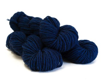 Dark blue Alpaca Wool Yarn, Chunky Soft or Cardigan, 40% Alpaca, 50g/ 85m - Limited