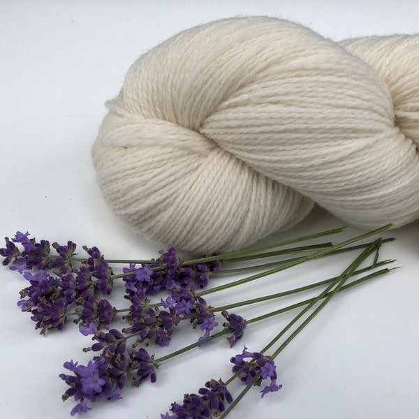 White merino wool lace yarn - 440m/100g wool yarn - Hand knitting wool yarn - Lace wool fiber - wool yarn for dyeing - Lace wool - YarnHome