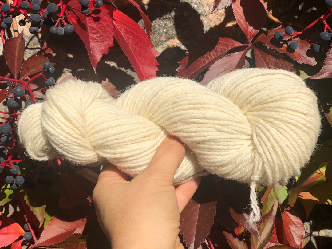Milk White Sheep Wool Yarn 100 G/110m Yarn for Dyeing New Zealand Wool