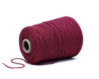 Berry Pink - New Zealand Yarn – 100% Rustic wool - 500g/17.5oz for Knitting, Tufting - C540