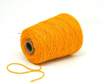 Saffron Yellow - New Zealand Yarn – 100% Rustic wool, 500g/17.5oz for Tufting -C730