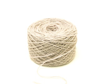 Steingraues europäisches Wollgarn – 100 g/3,5 oz. für Teppichherstellung, Häkeln, Tuften, Heimdekoration, Wintersocken, Hausschuhe, Wollfäden 200