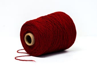 Red-Brick - New Zealand rug yarn – 100% Rustic wool - 500g/17.5oz for Tufting - C 14