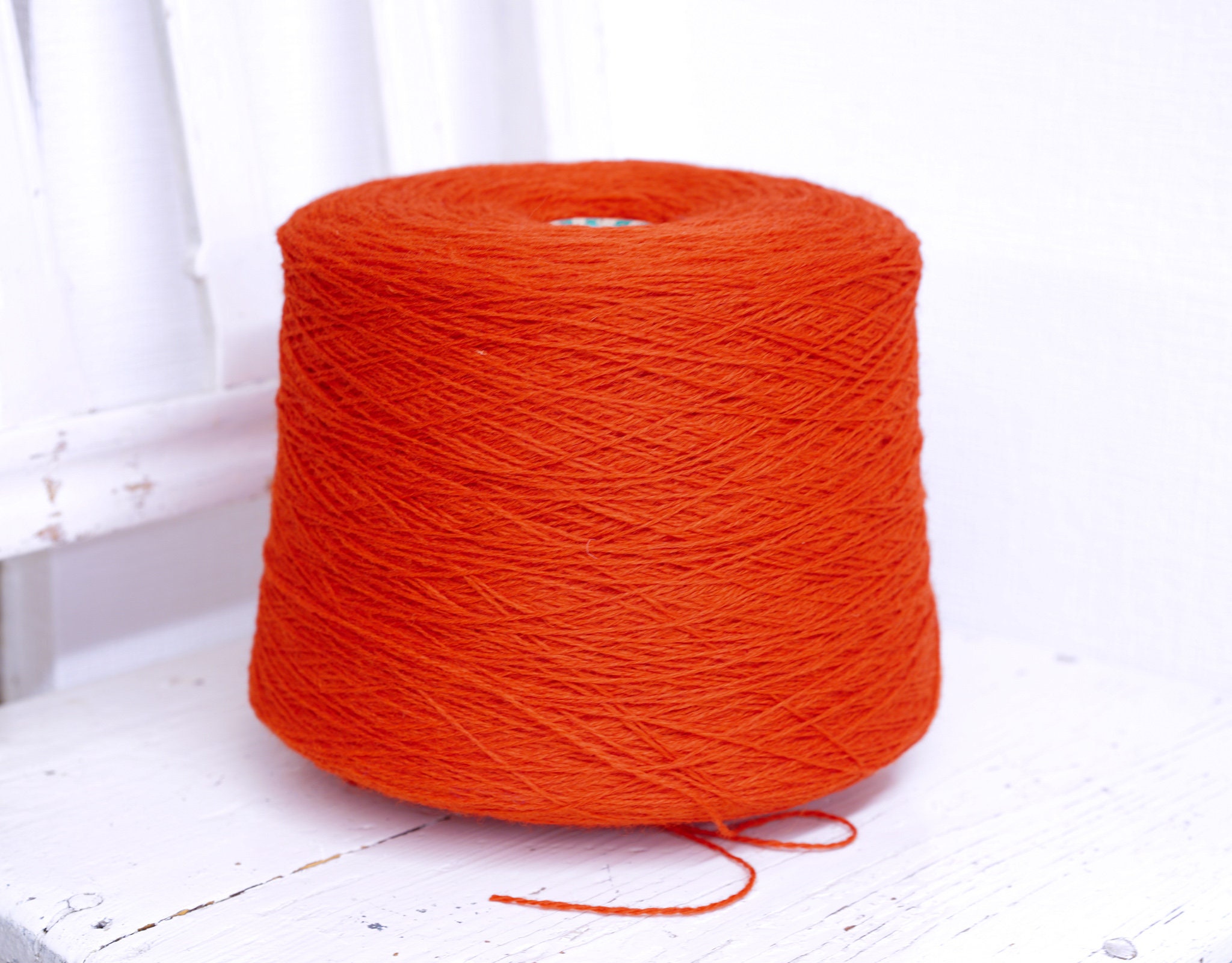 Scarlet Red Wool in Cone 09kg/31.7oz Fingering - Etsy