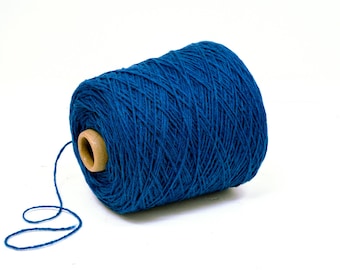 Denim blue - New Zealand Yarn – 100% Rustic wool - 500g/17.5oz for Knitting, Tufting - C20