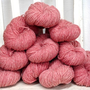 Mélange de laine mérinos et de laine de suffolk couleur chair 100 g/3,5 oz, laine à doigter pour tricoter à la main, cadeau pour tricoteuse, vêtements d'extérieur au crochet, tissus à tisser image 8