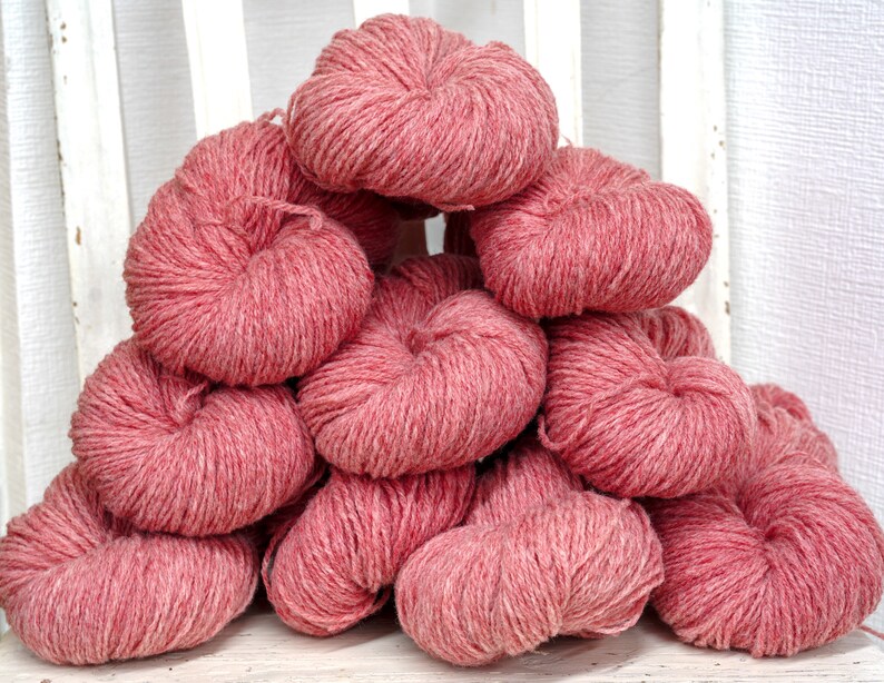 Mélange de laine mérinos et de laine de suffolk couleur chair 100 g/3,5 oz, laine à doigter pour tricoter à la main, cadeau pour tricoteuse, vêtements d'extérieur au crochet, tissus à tisser image 8