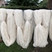 White Weaving Wool Threads 100 G. Yarn for Dyeing Lithuania Wool Yarn ...