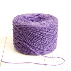 Lila Fingering Schurwolle aus Neuseeland Fibre (800g Kone) Bild 4