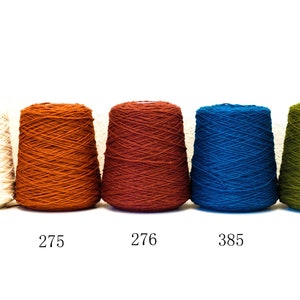 Filato di lana neozelandese multicolore in coni 500 g/550 m lana per tufting gun, realizzazione di tappeti, lavoro a maglia, uncinetto, decorazione domestica, 42 colori immagine 10