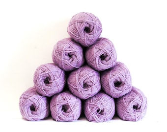 Vintage Lilac 100% wool - 100g./3,50 oz - New Zealand fingering yarn - C 520