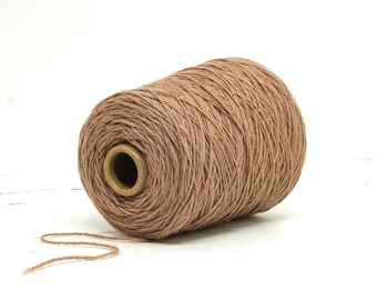 Sandbraun - Neuseeländisches Garn - 100% Schurwolle - 500g zum Stricken, Tuften - 262