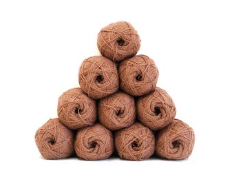 Dark taupe brown New Zealand Wool, Fingering Weight, 100g /350m - 264