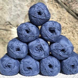 Stahlblau Neuseeland-Wollgarn - 100% Schurwolle - Fingering Wolle - Hand-, Maschinenstrickgarn - Sockenwollgarn - Große Farbauswahl
