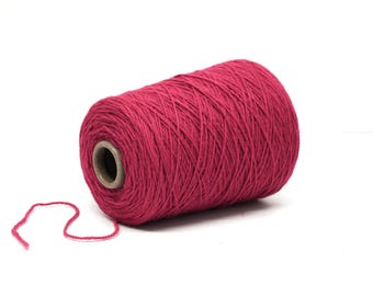 Raspberry - New Zealand Yarn - 100% Wool, 500g / 17.5oz for Knitting, Tufting - 555