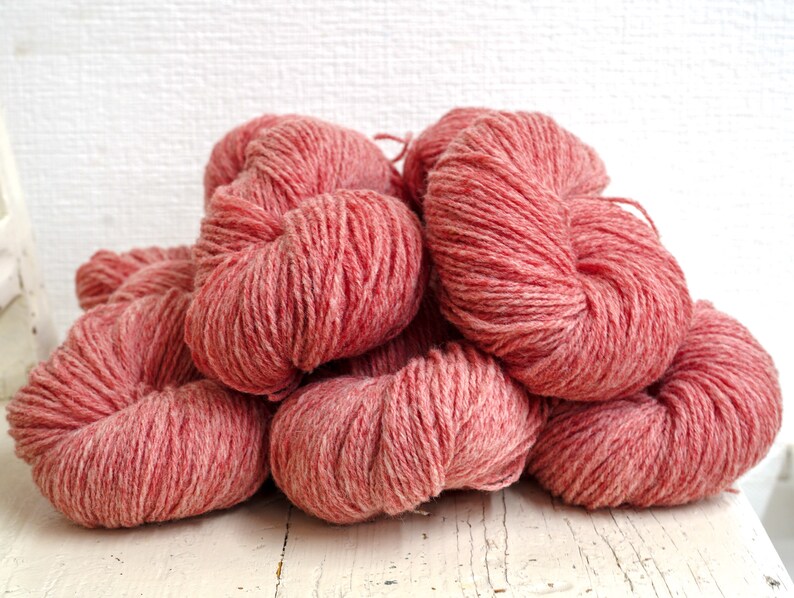 Mélange de laine mérinos et de laine de suffolk couleur chair 100 g/3,5 oz, laine à doigter pour tricoter à la main, cadeau pour tricoteuse, vêtements d'extérieur au crochet, tissus à tisser image 6
