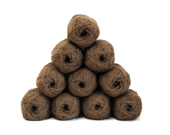 Moss brown New Zealand Wool, Fingering Weight, 100g /350m - 268