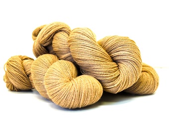 Latte brown soft merino wool yarn - 440m/100g - for hand or machine knitting, crocheting, for  children and adults clothes, weaving blankets