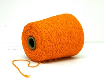 Orange - Neuseeländisches Garn - 100% Rustikale Wolle, 500g für Tuftinggarn - C 760