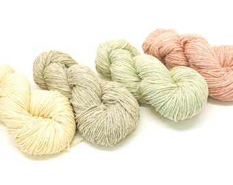 Hilo de lana DK extra suave - para teñir, tejer y hacer ganchillo - 100 g / 3,5 oz