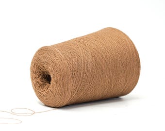 Kamelbraunes Spitzengarn, 70 % Merinowolle, 30 % Kaschmirwolle, italienische Wolle zum Stricken und Häkeln, 100 g