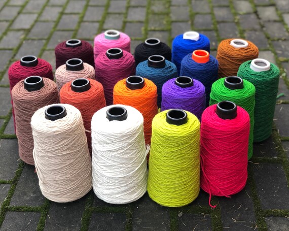 Red Wine Color Wool Cone 0,9kg/31.7oz Fingering Yarn for Weaving Plaids,  Socks Knitting, Women's, Men's Outwear Crochet, Knitting 565 C 