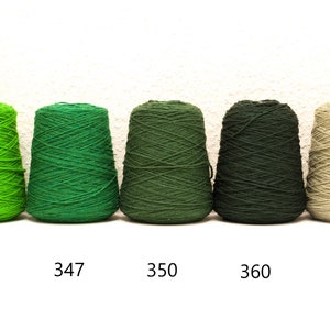 Filato di lana neozelandese multicolore in coni 500 g/550 m lana per tufting gun, realizzazione di tappeti, lavoro a maglia, uncinetto, decorazione domestica, 42 colori immagine 5