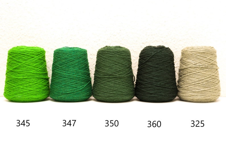 Fil de laine de Nouvelle-Zélande multicolore en cônes 500 g/550 m laine pour tufter au pistolet, fabrication de tapis, tricot, crochet, décoration de maison, 42 couleurs image 5