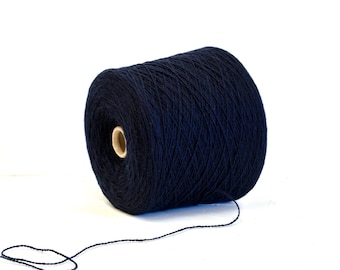 Dark blue New Zealand Wool Blend Yarn, Fingering Weight (900g/31.7oz)